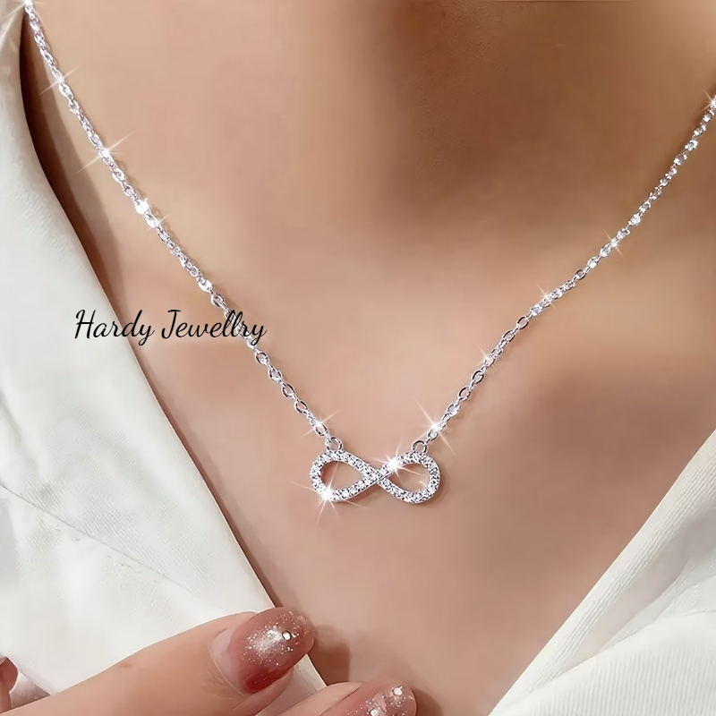 316L Stainless Steel Infinite Loop Shiny Necklace